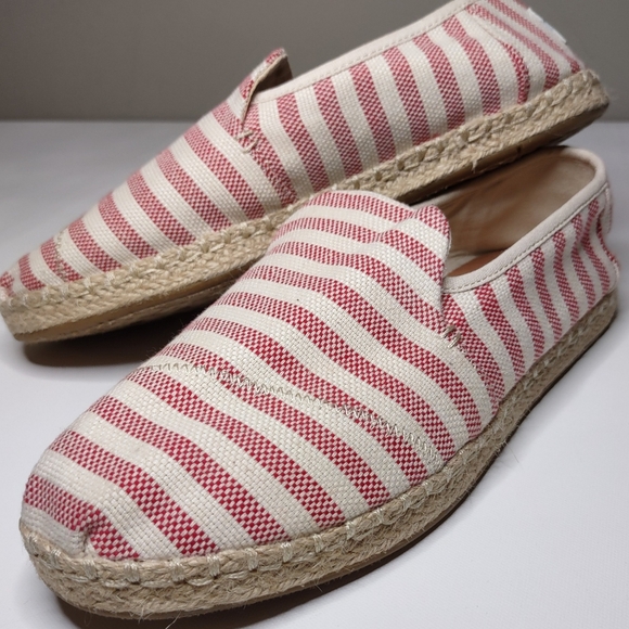 Toms Slip On Alpargata Striped Canvas Espadrille Shoes | 7 - Picture 2 of 9